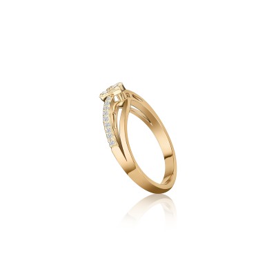 LNLR0464 modern natural diamond ring IGI certified Nova Lustre