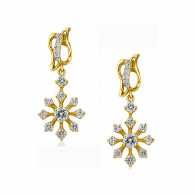 Graceful Real Diamond Gold Necklace Set – LNNS0156