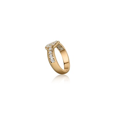 LNLR0450 natural diamond ring classic finish Nova Lustre