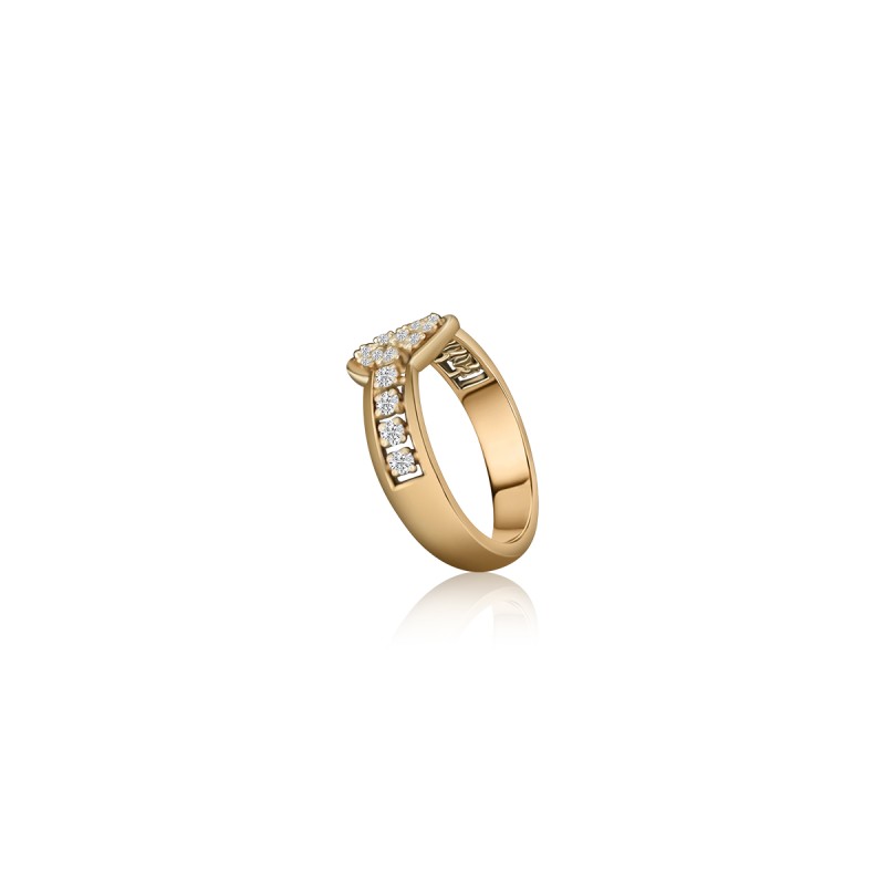 LNLR0450 natural diamond ring classic finish Nova Lustre