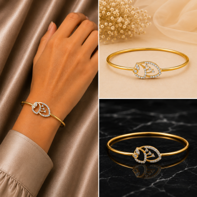 Arrow Flight Natural Diamond Women Kada LNBR0231 | IGI Certified