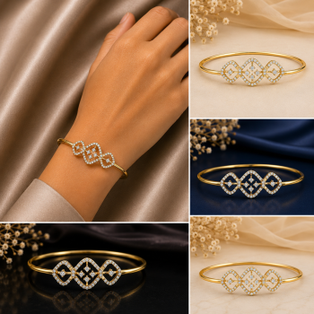 Floral Real Diamond Kada LNBR0235 | IGI Certified