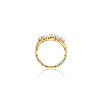 Oval Lattice Cluster Real Diamond Women Ring LNLR0613 | IGI CERTIFIED