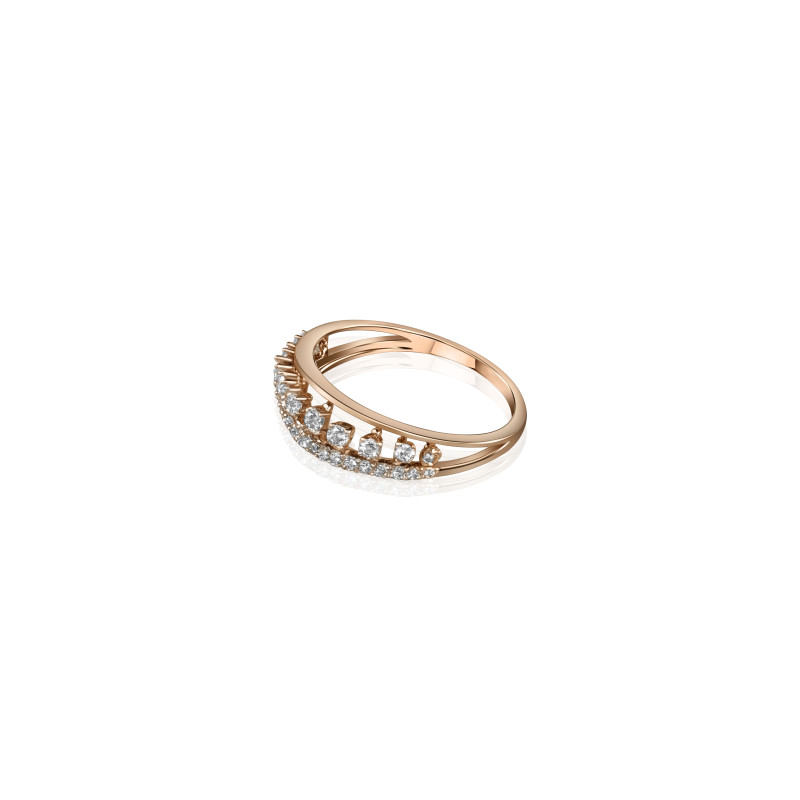 Crown Dual Band Real Diamond Women Ring LNLR0615 | IGI CERTIFIED