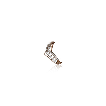 Multi Row Chevron Natural Diamond Women Ring LNLR0617 | IGI CERTIFIED