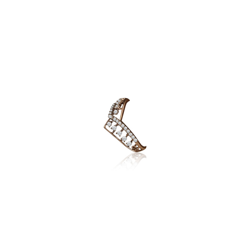 Multi Row Chevron Natural Diamond Women Ring LNLR0617 | IGI CERTIFIED