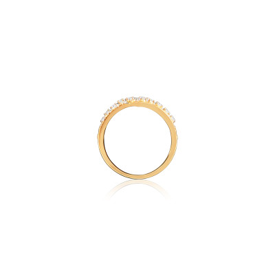 Multi Row Chevron Natural Diamond Women Ring LNLR0617 | IGI CERTIFIED