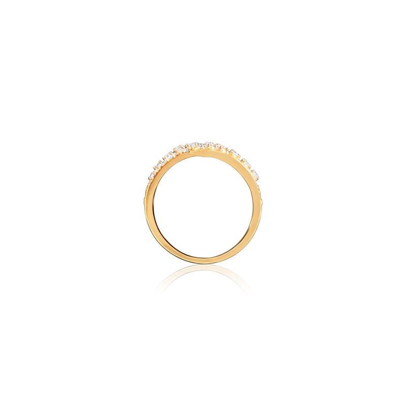 Multi Row Chevron Natural Diamond Women Ring LNLR0617 | IGI CERTIFIED