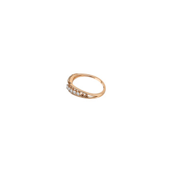Leaf Overlap Real Diamond Women Ring LNLR0619 | IGI CERTIFIED