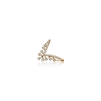 Contemporary Bypass Natural Diamond Women Ring LNLR0622 | IGI CERTIFIED