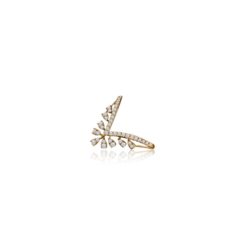 Contemporary Bypass Natural Diamond Women Ring LNLR0622 | IGI CERTIFIED