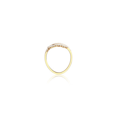 Contemporary Bypass Natural Diamond Women Ring LNLR0622 | IGI CERTIFIED