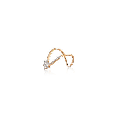Freeform Swirl Flower Real Diamond Women Ring LNLR0625 | IGI CERTIFIED