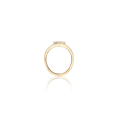 Pointed Floral V Real Diamond Women Ring LNLR0626 | IGI CERTIFIED