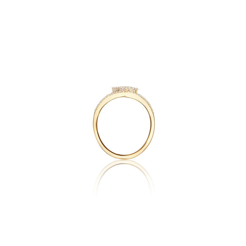 Pointed Floral V Real Diamond Women Ring LNLR0626 | IGI CERTIFIED