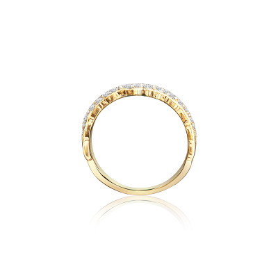 Marquise Dual Row Natural Diamond Women Ring LNLR0627 | IGI CERTIFIED