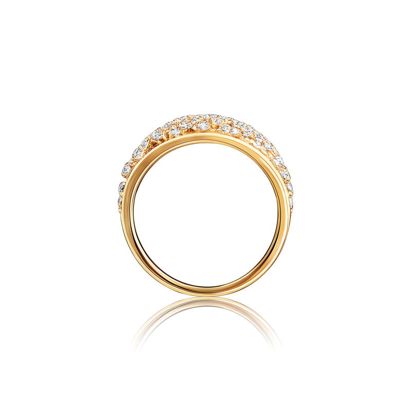 Geometric Lattice Oval Natural Diamond Women Ring LNLR0628 | IGI CERTIFIED