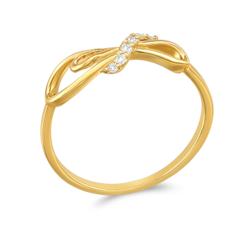 Twisted Infinity Real Diamond Women Ring LNLR1240 | IGI CERTIFIED