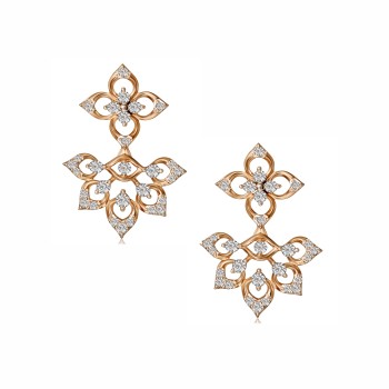 Modern Real Diamond Gold Necklace Set – LNNS0157