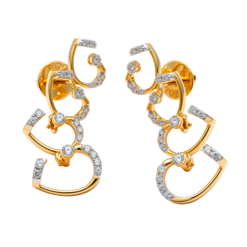 Stylish Real Diamond Necklace Set – LNNS0198