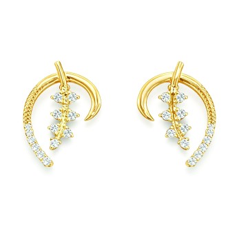 LNER0659 Real Diamond Earrings Daily Wear | Nova Lustre Diamond
