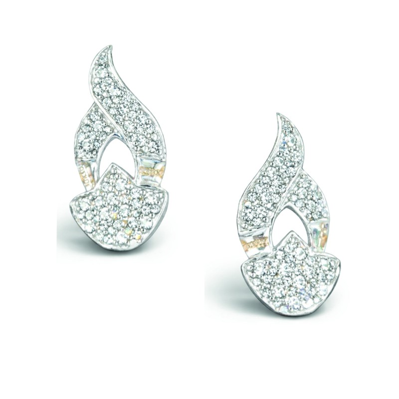modern diamond earrings