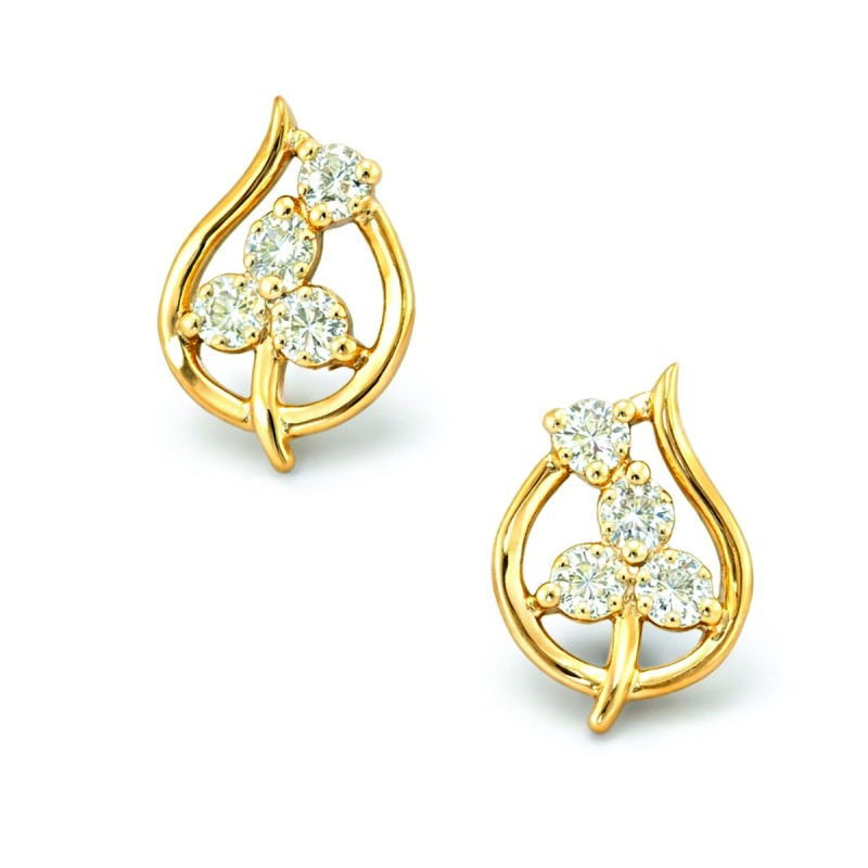 LNER0682 Natural Diamond Earrings Daily Wear | Nova Lustre Diamond