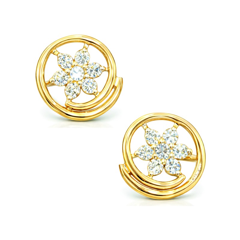 LNER0683 Real Diamond Earrings Elegant Style | GI Certified