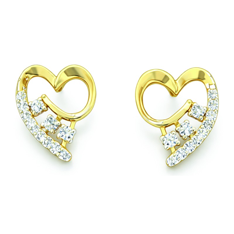 LNER0686 Natural Diamond Earrings Elegant Wear | IGI Certified