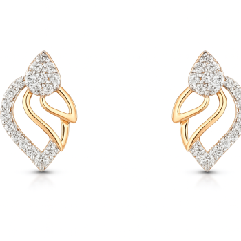 Radiant Natural Diamond Sunburst Earrings LNER0737 | IGI Certified