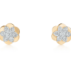 Sophisticated Natural Diamond Knot Earrings LNER0740 | IGI Certified