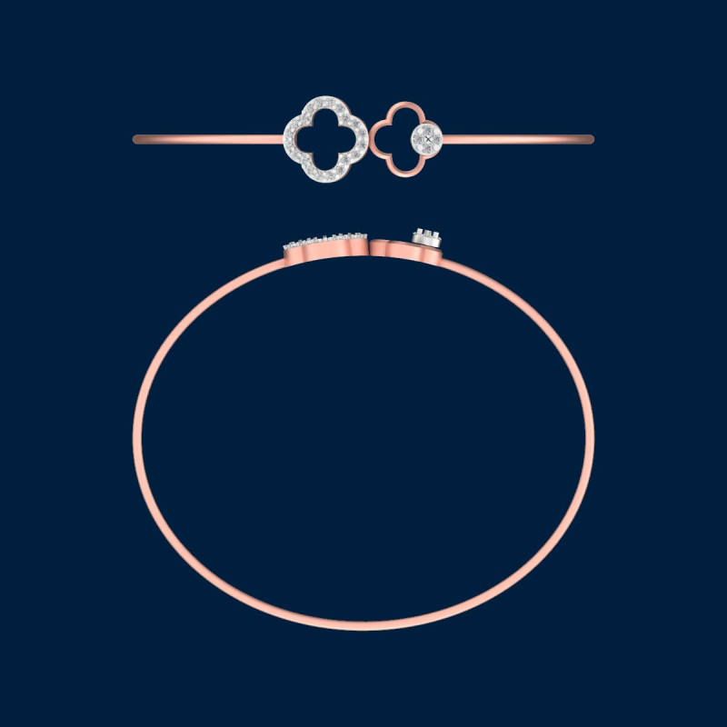 Clover Real Diamond Kada LNBR0273 | IGI Certified