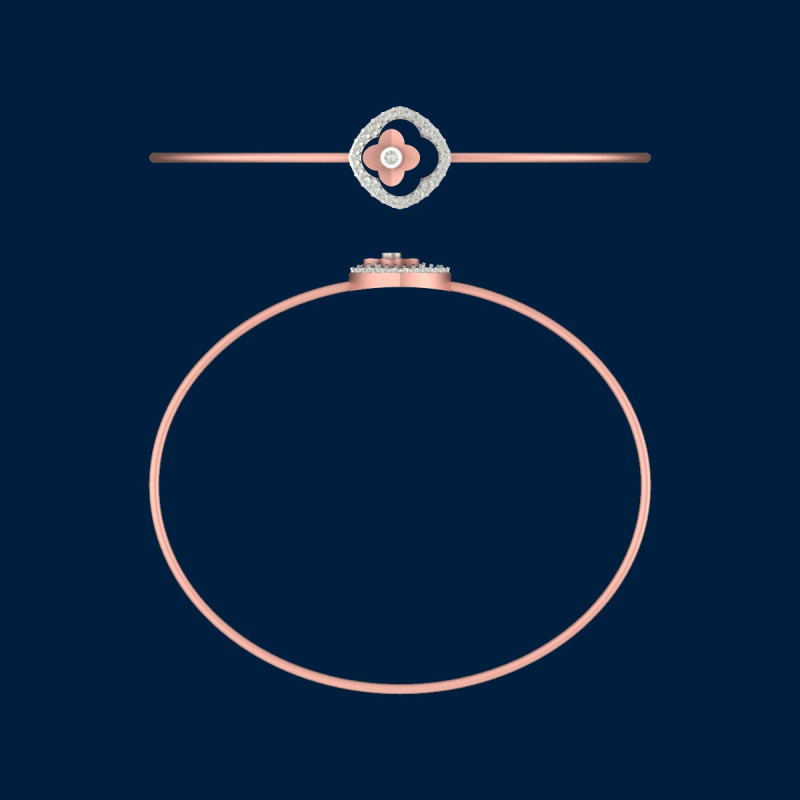 Flower Cluster Natural Diamond Kada LNBR0276 | IGI Certified