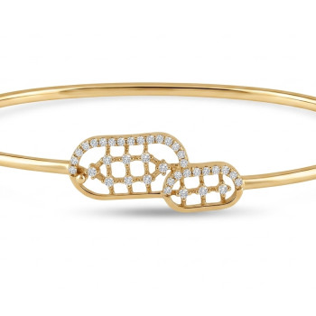 Lattice Link Real Diamond Women Kada LNBR0218 | IGI Certified