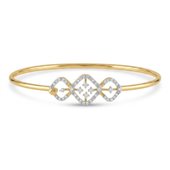 Linked Real Diamond Motif Kada LNBR0220 | IGI Certified
