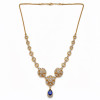 Timeless Circular Floral Yellow Gold Real Diamond Necklace with LNNS0223 |IGI Certified