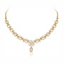 Graceful Real Diamond Gold Necklace Set – LNNS0156