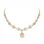 Artistic Real Diamond Rose Gold Necklace Set – LNNS0161