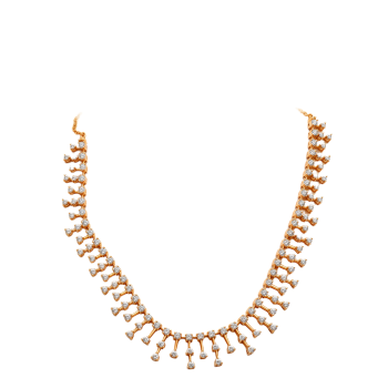 Sparkling Natural Diamond Necklace Set – LNNS0191