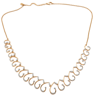 Stylish Real Diamond Necklace Set – LNNS0198