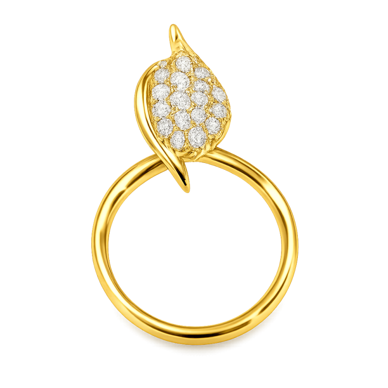 Real diamond nose pin by Nova Lustre Diamond