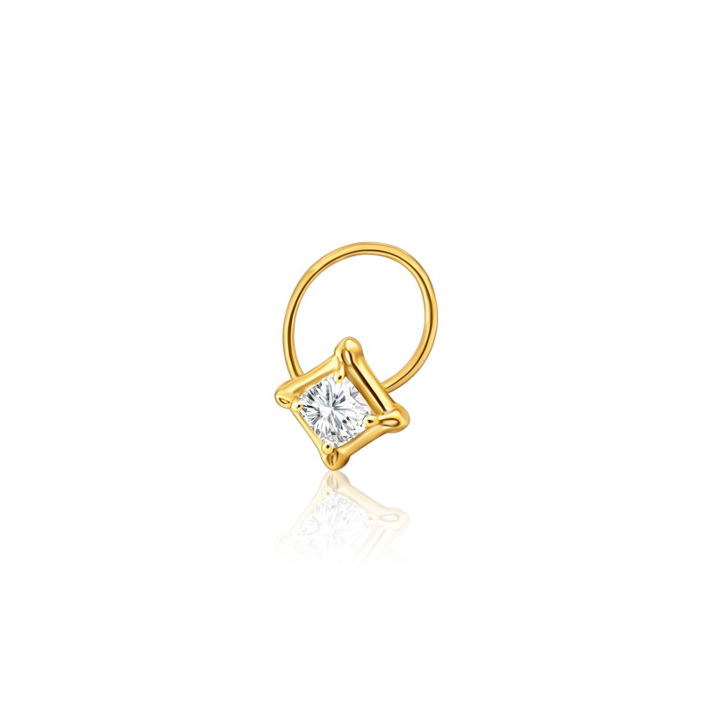 Real diamond nose pin by Nova Lustre Diamond