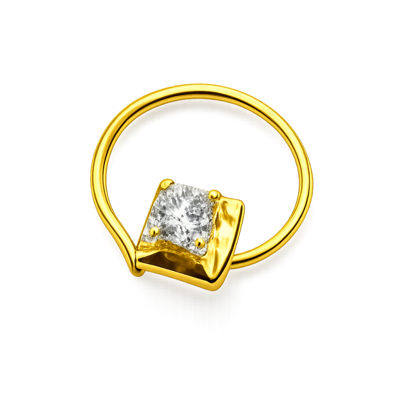 Real diamond nose pin by Nova Lustre Diamond