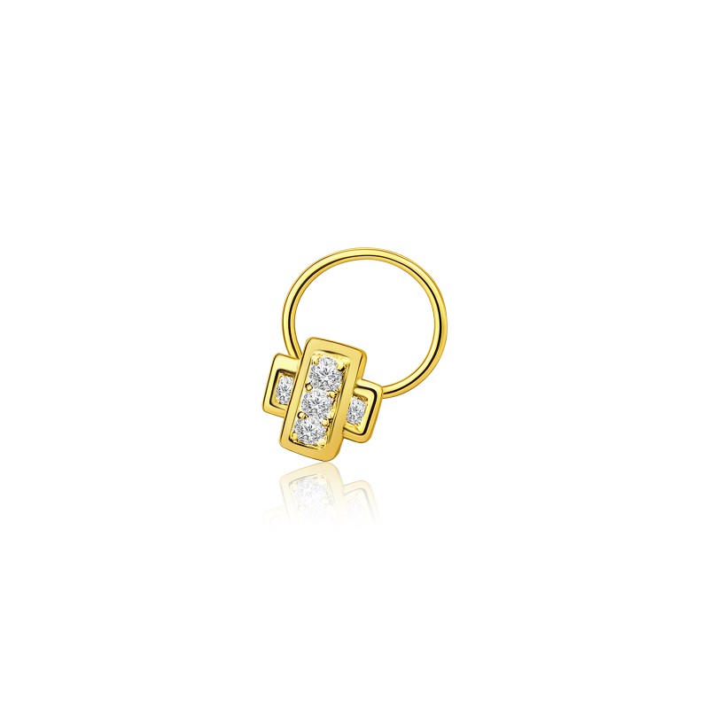 LNNP0058 – Natural Diamond Nose Pin | IGI Certified