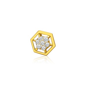 LNNP0068 – Natural Diamond Nose Pin Elegance| IGI Certified