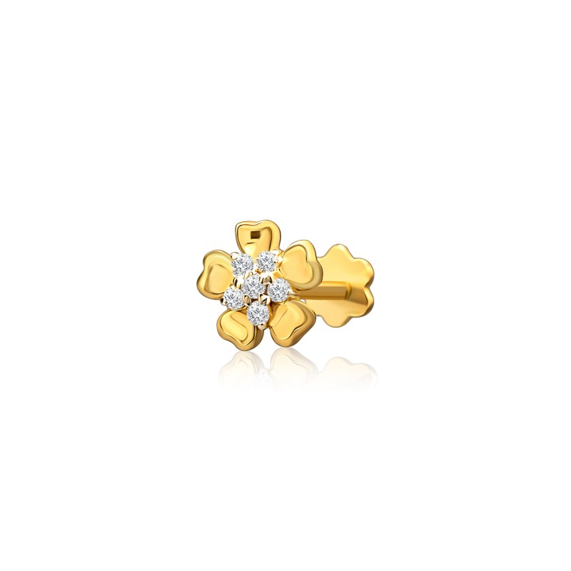 LNNP0070 – Natural Diamond Luxury Nose Pin | IGI Certified