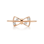 Bow Outline Natural Diamond Women Ring LNLR1203 | IGI CERTIFIED