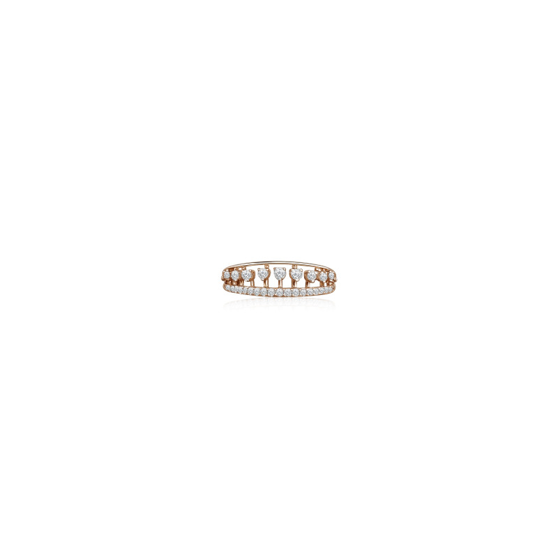 Crown Dual Band Real Diamond Women Ring LNLR0615 | IGI CERTIFIED