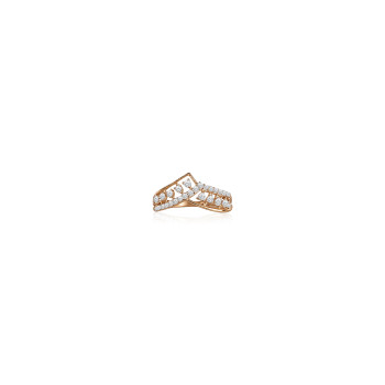 Multi Row Chevron Natural Diamond Women Ring LNLR0617 | IGI CERTIFIED