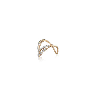 Contemporary Bypass Natural Diamond Women Ring LNLR0622 | IGI CERTIFIED